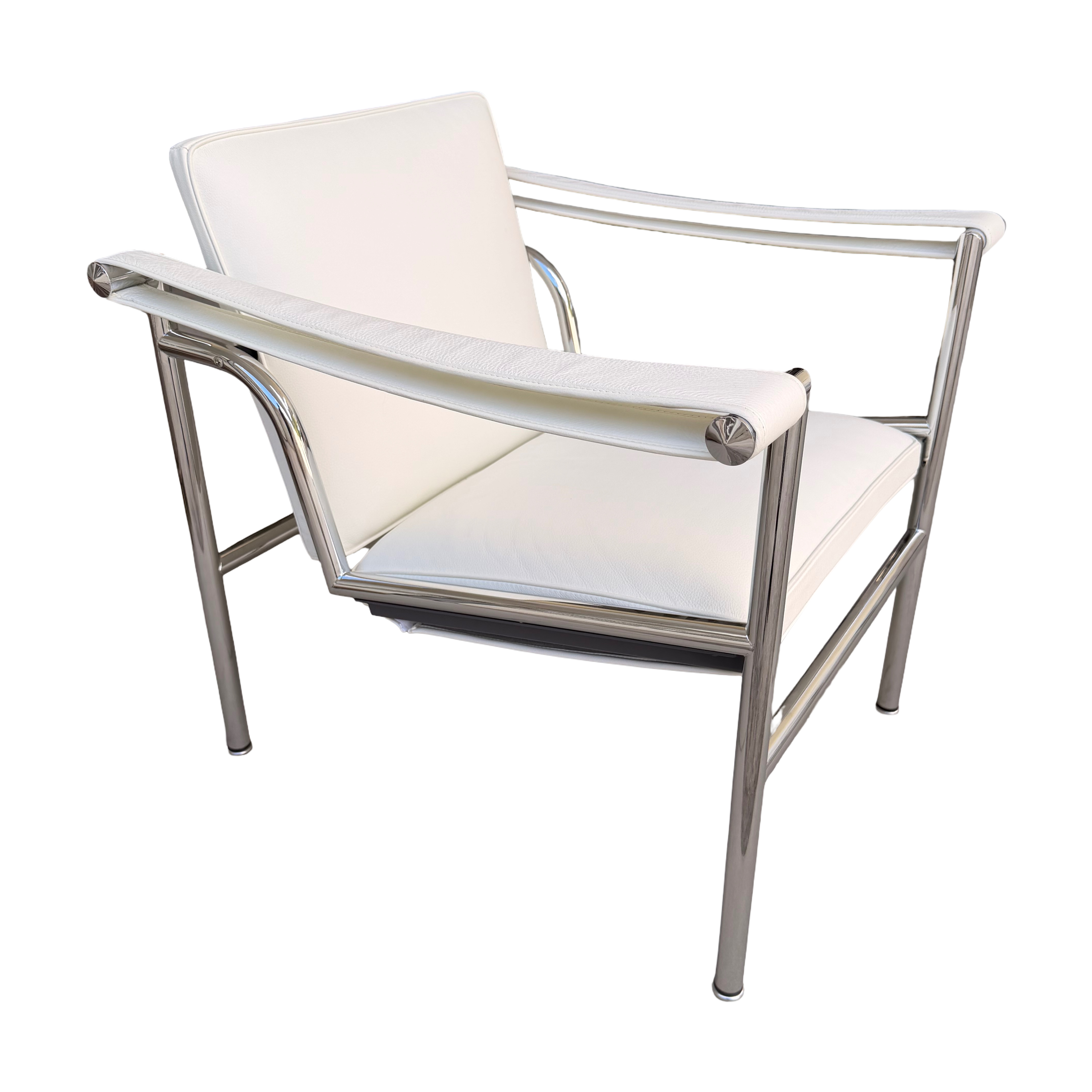 Cassina LC1 Sessel in weissem Leder
