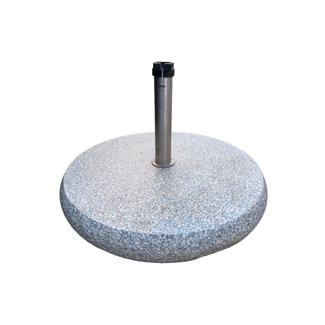 GLATZ Granitsockel rund mit Standrohr – 90 kg