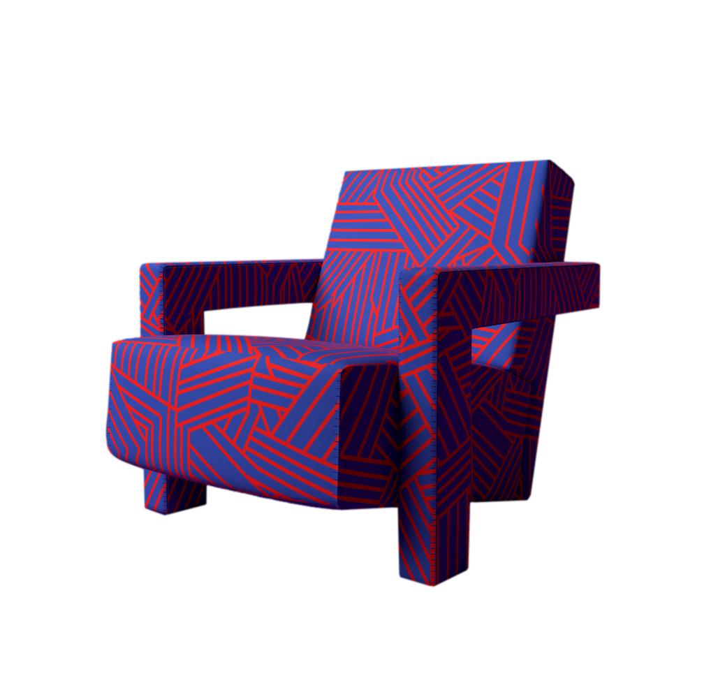 Cassina, Utrecht 637 Nest blu/rosso