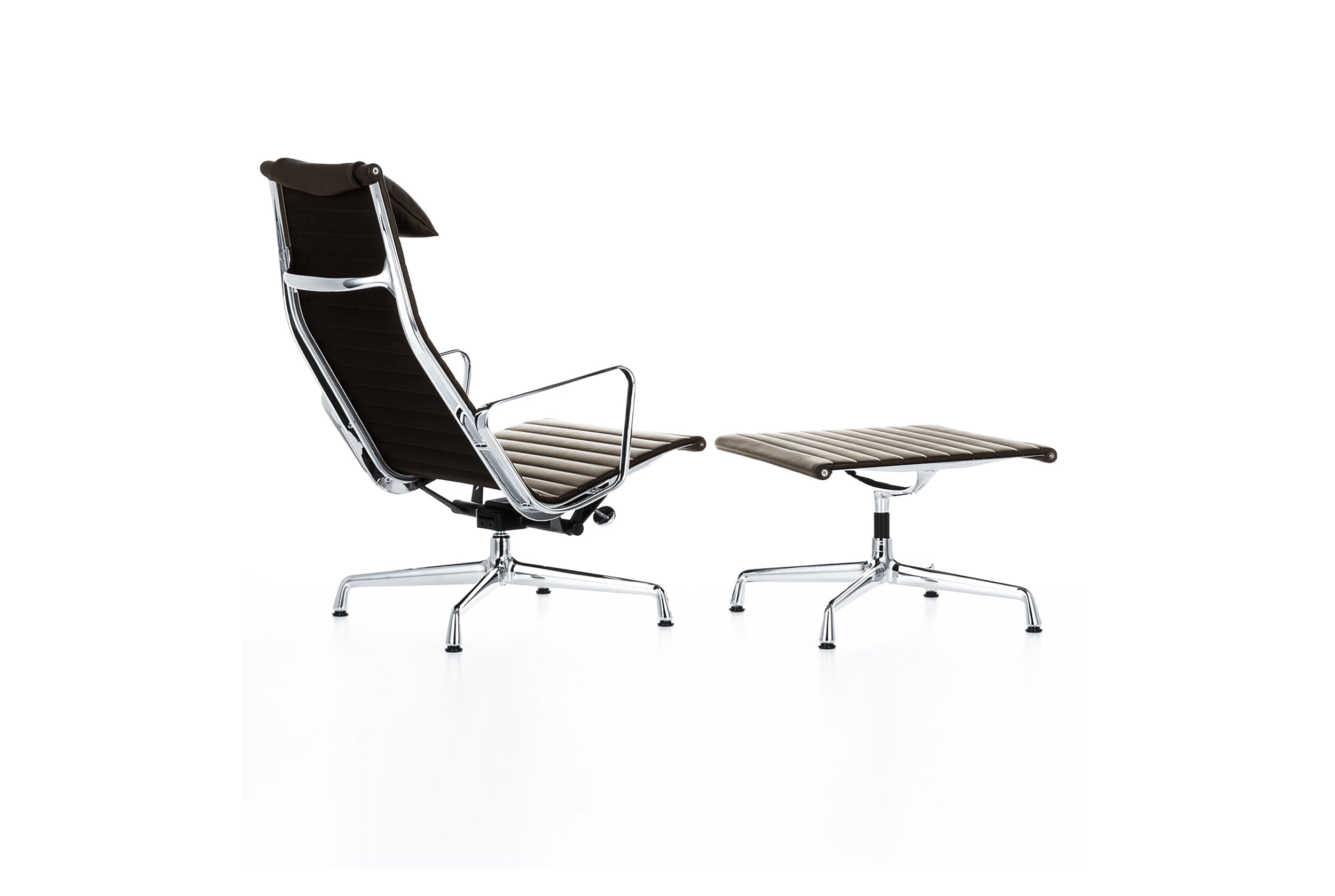 Aluminium Chair Ea 124 & Hocker Ea125, Charles & Ray Eames - Vitra